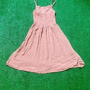 Ambiance Soft Pink Casual Kids Dress